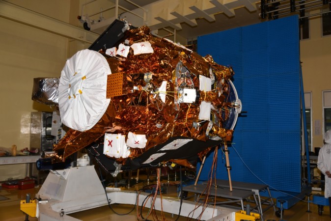 In picture: The Cartosat-2 Series Satellite undergoing EMI Radiation Test. Cartosat