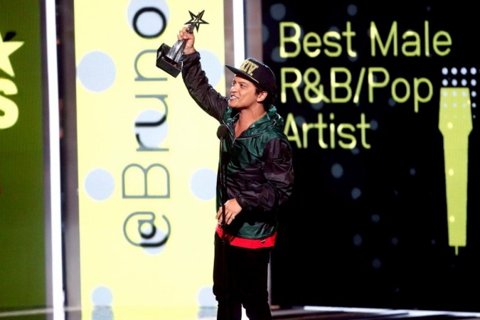 Bruno Mars was named as the best male R&B/Pop artist of the year Bruno Mars