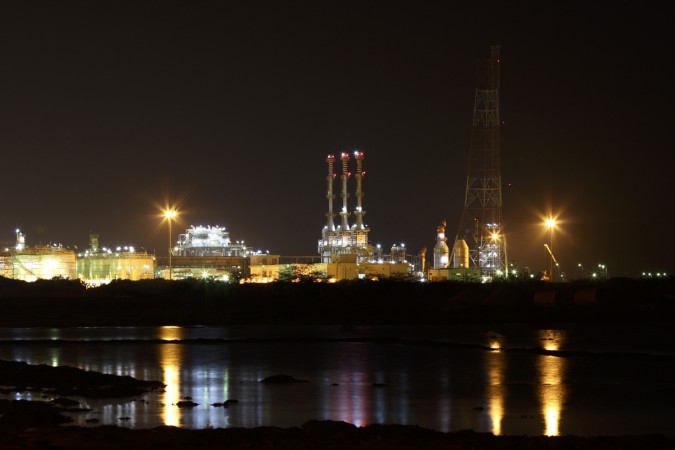 Reliance Industries KG-D6's facility in Andhra Pradesh is pictured in this undated handout photo. REUTERS/Reliance Industries/Handout Reliance KG-D6