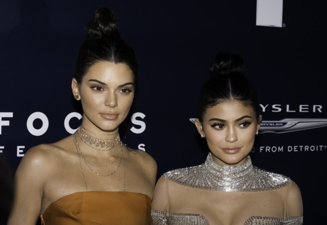 Kendall and Kylie Jenner arrive for NBCUniversal's Golden Globes After Party, January 8, 2017 at The Beverly Hilton Hotel in Beverly Hills, California. Kendall and Kylie Jenner