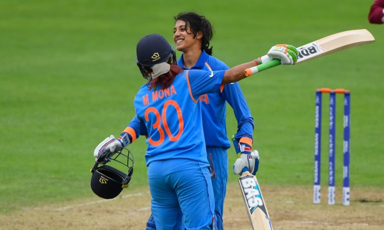 File photo: Opener Smriti Mandhana hit a brisk half-century in Kimberly on Monday, February 5 against South Africa. India women's cricket team