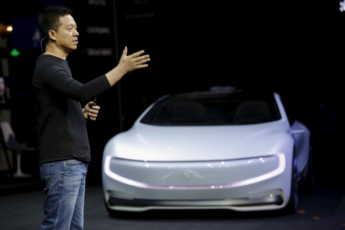 Jia Yueting unveils LeSEE in Beijing, China, on April 20, 2016. Jia Yueting unviels LeSEE in Beijing, China, on April 20, 2016.