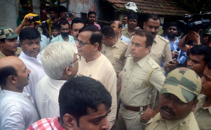 CPI-M leader Mohammed Salim after being detained police for marching towards riot-hit Baduria in West Bengal's North 24 Parganas district; in Barasat near Kolkata on July 7, 2017. baduria
