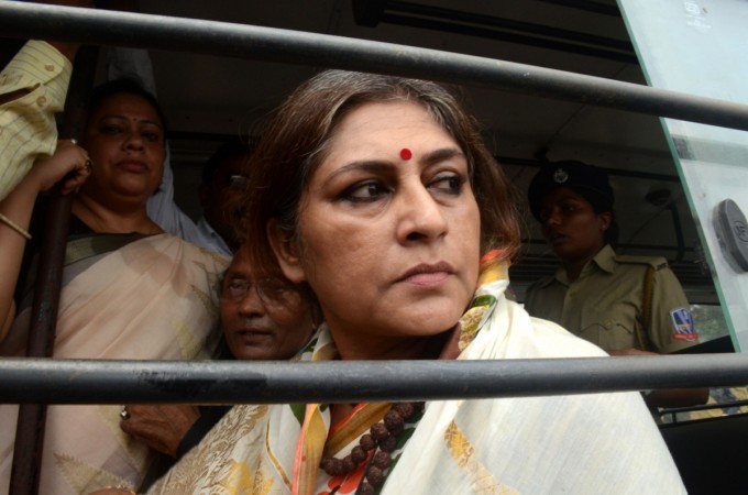 Actress-turned-politician Roopa Ganguly who was detained by police near Michael Nagar area when she along with other BJP leaders was on her way to riot-hit Baduria in West Bengal's North 24 Parganas district on July 7, 2017. Basirhat