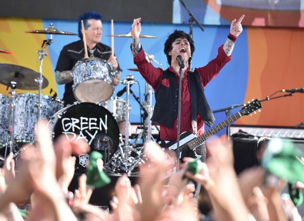 Tre Cool and Billie Joe Armstrong of Green Day Perform On ABC's 'Good Morning America' at Central Park on May 19, 2017 in New York City. Tre Cool and Billie Joe Armstrong of Green Day band