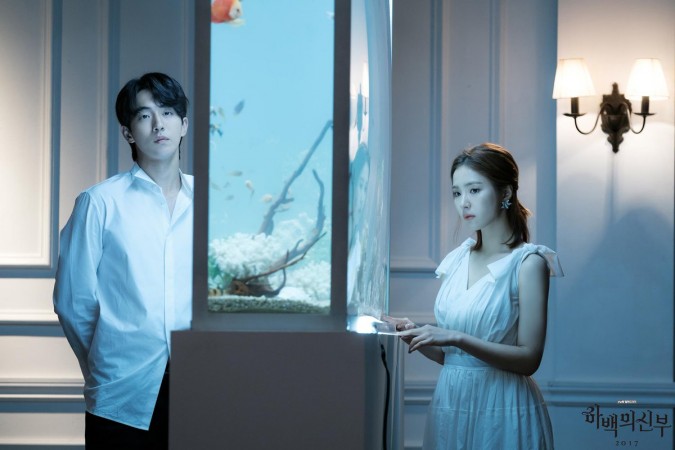 A poster of tvN fantasy romantic drama Bride Of The Water God. Bride Of The Water God
