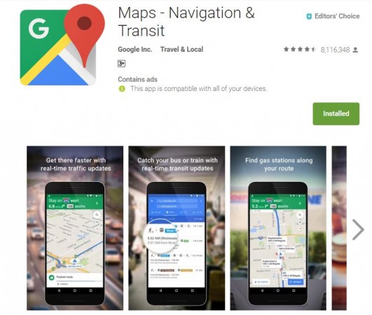 Google Maps now tells you when the best time to leave for destination is Google Maps, toilet locator, travel time, destination, real time traffic data,