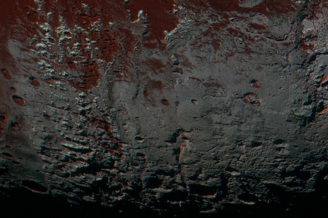 This area is south of Pluto's dark equatorial band informally named Cthulhu Regio, and southwest of the vast nitrogen ice plains informally named Sputnik Planitia. nasa, Charon, Pluto, moon, dwarf planet,