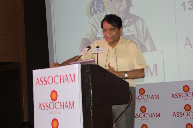 In picture: Railway Minister Suresh Prabhu speaks at an Assocham event on Friday, July 21, 2017. Suresh Prabhu