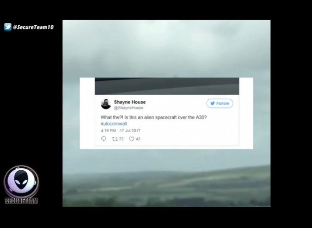ufo, alien, spotted, Cornwall, UK,
