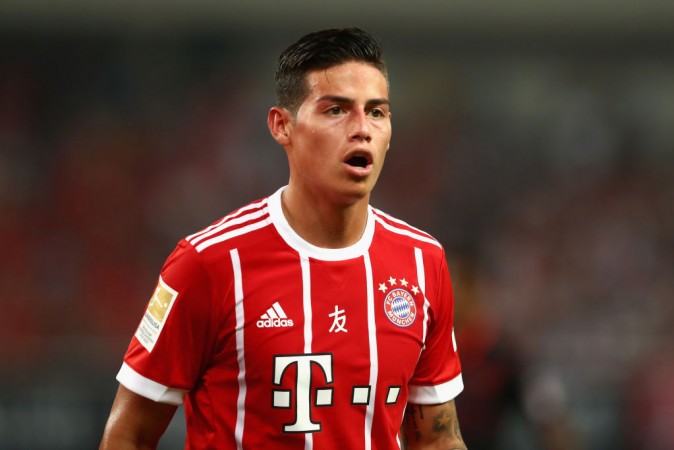 James Rodriguez currently on loan at Bayern Munich from Real Madrid James Rodriguez