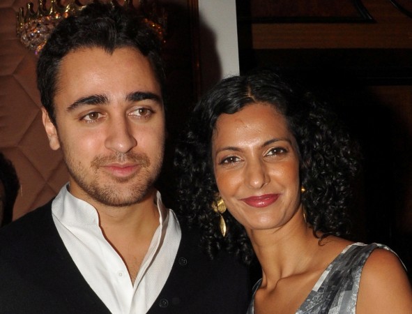 Bollywood actors Imran Khan (L) and Poorna Jagannathan pose at a function for the Hindi film ''Delhi belly'' directed by Abhinay Deo in Mumbai late July 6, 2011. Poorna Jagannathan