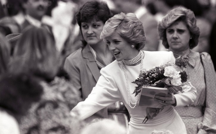 Princess Diana greets well-wishers during her trip to a park in Burnaby, Canada, May 6, 1986 Princess Diana