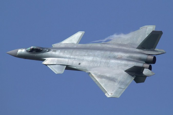 The Chengdu J-20 fighter jet, which is China's fifth-generation multirole tactical fighter jet. Chengdu J-20 fighter
