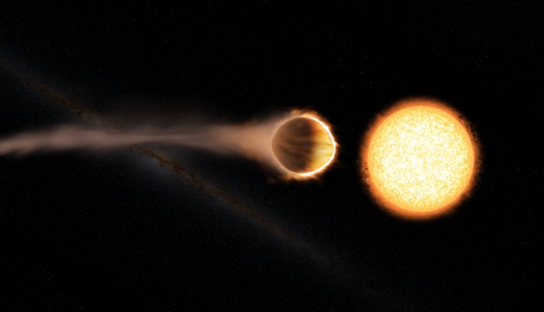 Hot Jupiter WASP-121b, which presents the best evidence yet of a stratosphere on an exoplanet -Representational image WASP