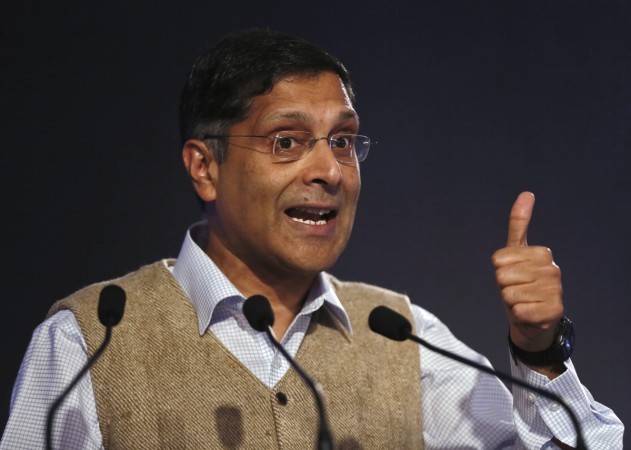 Chief economic adviser at India's Finance Ministry, Arvind Subramanian, speaks at the Global Business Summit in New Delhi, January 17, 2015. REUTERS/Anindito Mukherjee (INDIA - Tags: BUSINESS) Arvind Subramanian