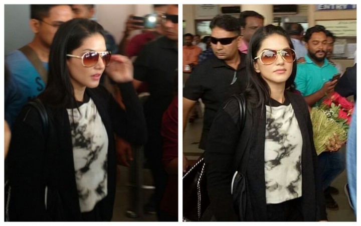 Sunny Leone arrives in Kochi, Kerala Sunny Leone, Kerala, Kochi