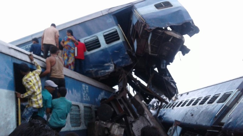 Utkal Express derails near Khatauli railway station Utkal express derailed