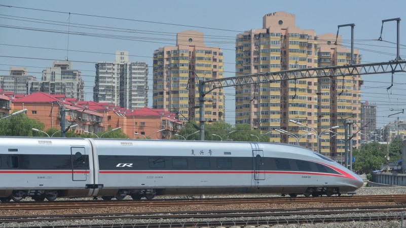 A new model of China's Electric Multiple Unit (EMU) train China Fuxing bullet train