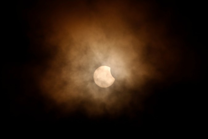 The partial solar eclipse. Solar Eclipse