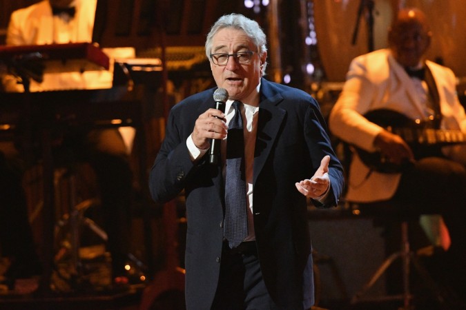 Robert De Niro speaks onstage during 'Spike's One Night Only: Alec Baldwin' at The Apollo Theater on June 25, 2017 in New York City. Robert De Niro