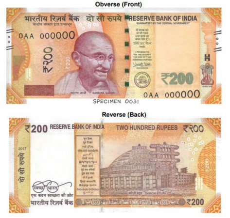 Rs 200 note specimen Rs 200 note