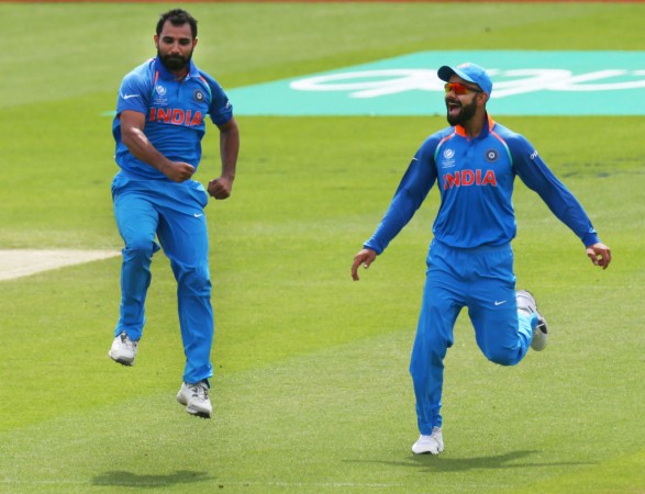 File photo of Mohammed Shami and Virat Kohli. Virat Kohli, Mohammed Shami, India vs Sri Lanka.