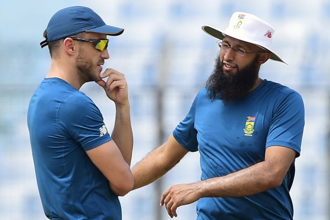 Hashim Amla (R) and Faf du Plessis Hashim Amla and Faf du Plessis