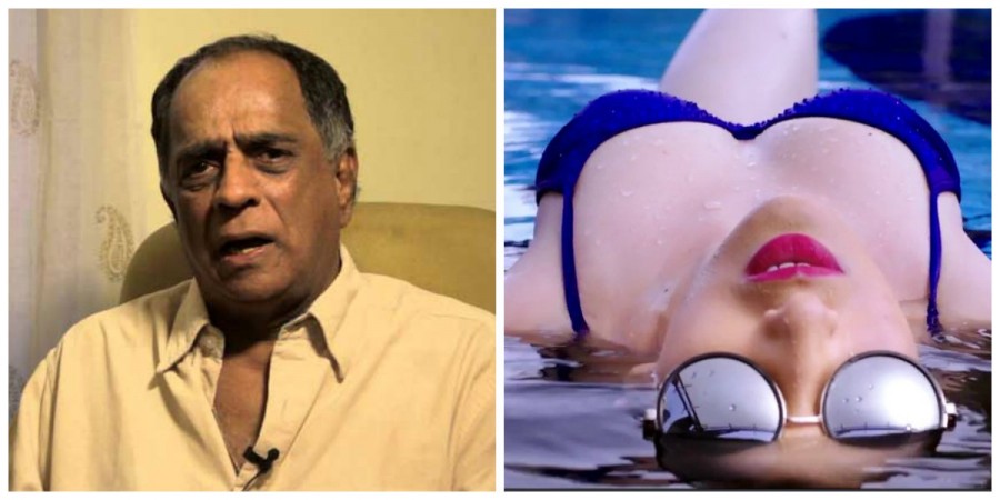 Pahlaj Nihalani (left) Julie 2 still (right) Pahlaj Nihalani presents Julie 2