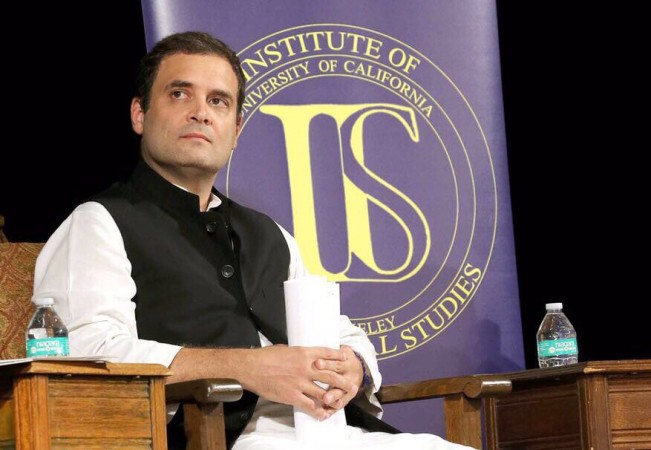Congress vice-president Rahul Gandhi at the University of California in Berkeley. Rahul gandhi