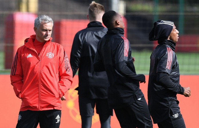 Manchester United's Portuguese manager Jose Mourinho manchester united