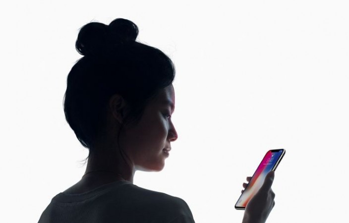 iPhone X Face ID feature. iPhone X Face ID