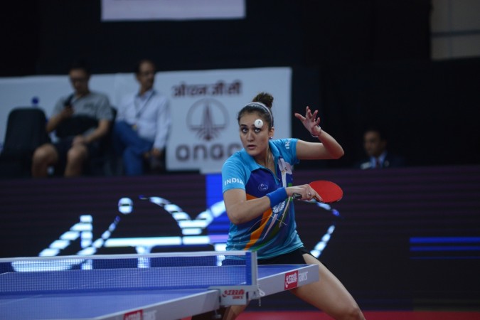 Manika Batra in action at Asian Cup. Table Tennis