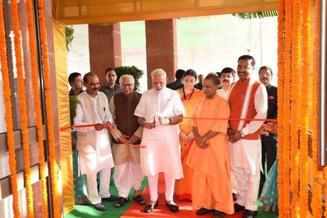 Prime Minister Narendra Modi inaugurating Deendayal Hastkala Sankul in Varanasi, Uttar Pradesh on 22 September Narendra Modi