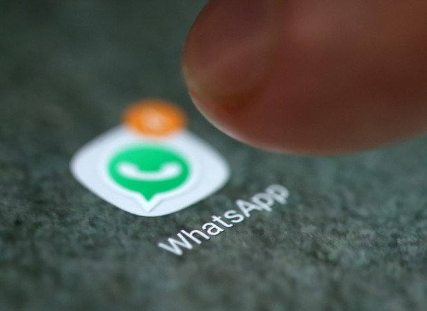 The WhatsApp app logo is seen on a smartphone in this picture illustration taken September 15, 2017. WhatsApp