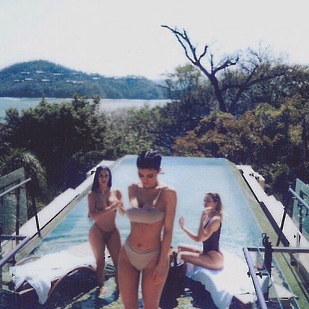 Kim Kardashian, Kylie Jenner and Khloe Kardashian. kim khloe and kylie