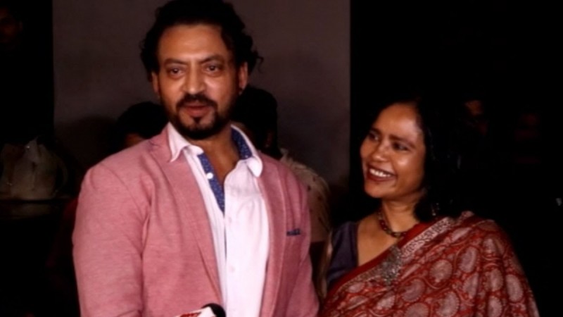 Irrfan Khan with wife Irrfan Khan with wife