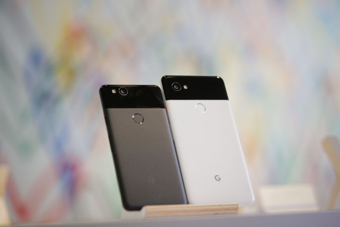 The new Pixel 2 and Pixel 2 XL smartphones are seen at a product launch event Google Pixel 2 series
