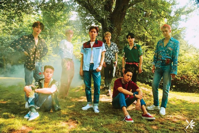 The members of popular South Korean Chinese boy band EXO. EXO