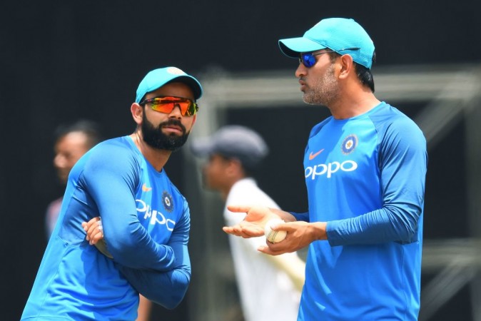 Virat Kohli with MS Dhoni MS Dhoni Virat Kohli