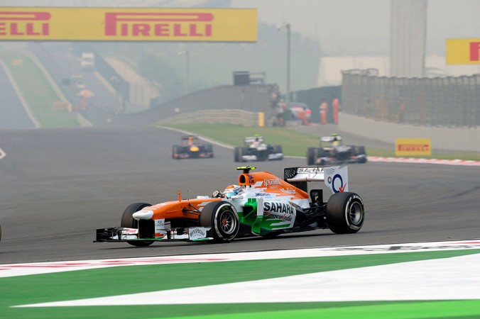 Adrian Sutil of Sahara Force India F1 Team during Grand Prix of India, FIA Formula One World Championship 2013 Buddh International Circuit