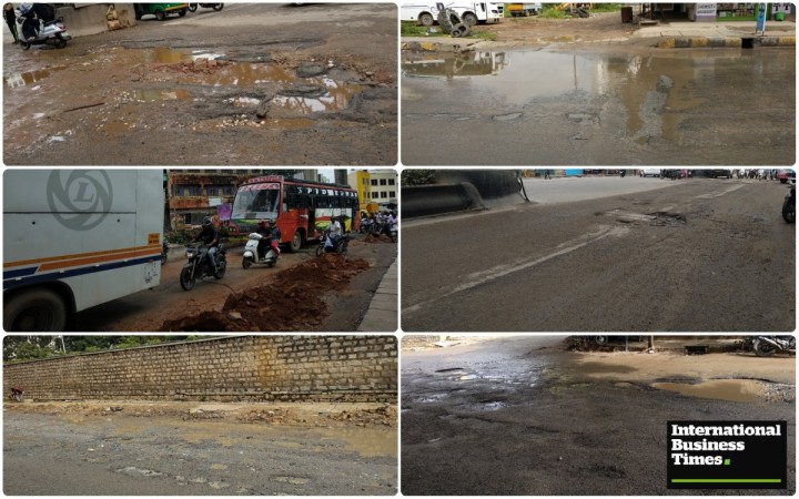 Potholes in Bangalore Potholes, Bangalore potholes