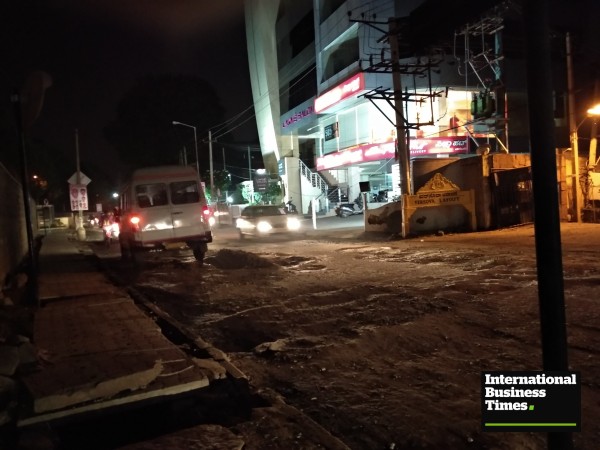 Potholes in Kaggadasapura Main Road Potholes, Bangalore potholes