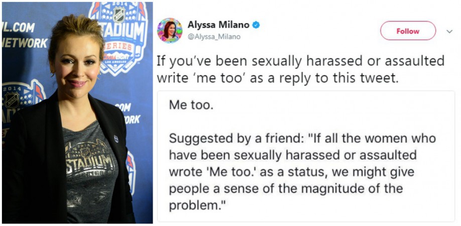 Metoo Alyssa Milano Initiates Twitter Campaign To Raise Sexual Assault Awareness Ibtimes India