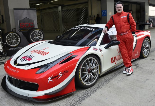 Gautam Singhania, Chairman and MD Raymond Ltd, during Ferrari 458 Challenge at Buddh International Circuit in Greater Noida on Tuesday. Gautam Singhania