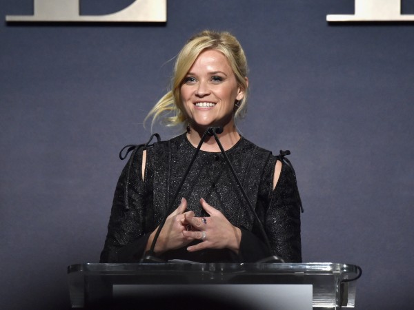 Reese Witherspoon speaks onstage during ELLE's 24th Annual Women in Hollywood Celebration presented by L'Oreal Paris, Real Is Rare, Real Is A Diamond and CALVIN KLEIN at Four Seasons Hotel Los Angeles at Beverly Hills on October 16, 2017, in Los Angeles, California. Reese Witherspoon