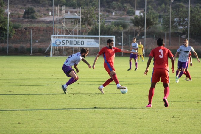 FC Goa player Ahmed Jahouh in action during the pre season friendly against Real Murcia in Spain fc goa