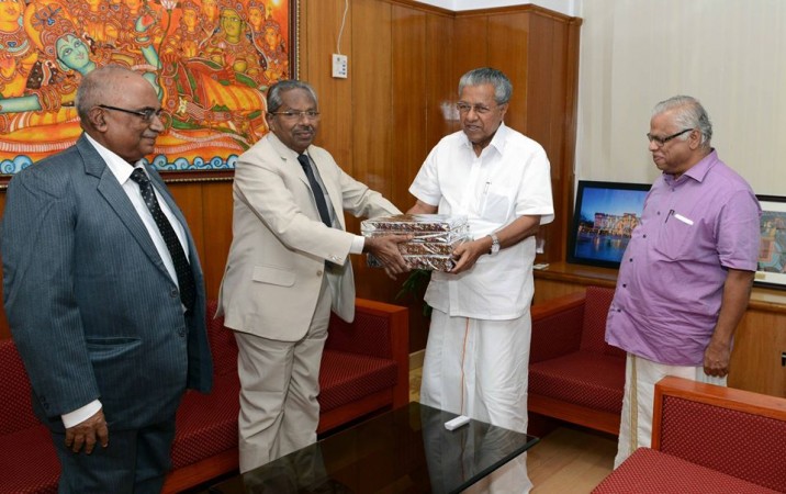 When Justice G Sivarajan Commission submitted the report to Chief Minister Pinarayi Vijayan Justice G Sivarajan Commission, Solar Scam