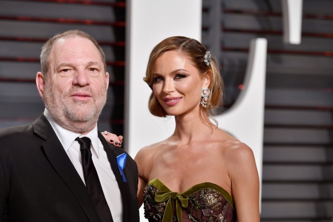 Harvey Weinstein and Georgina Chapman at the 2017 Vanity Fair Oscar Party. georgina chapman
