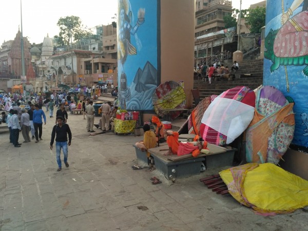 In picture: A ghat at Varanasi. Varanasi